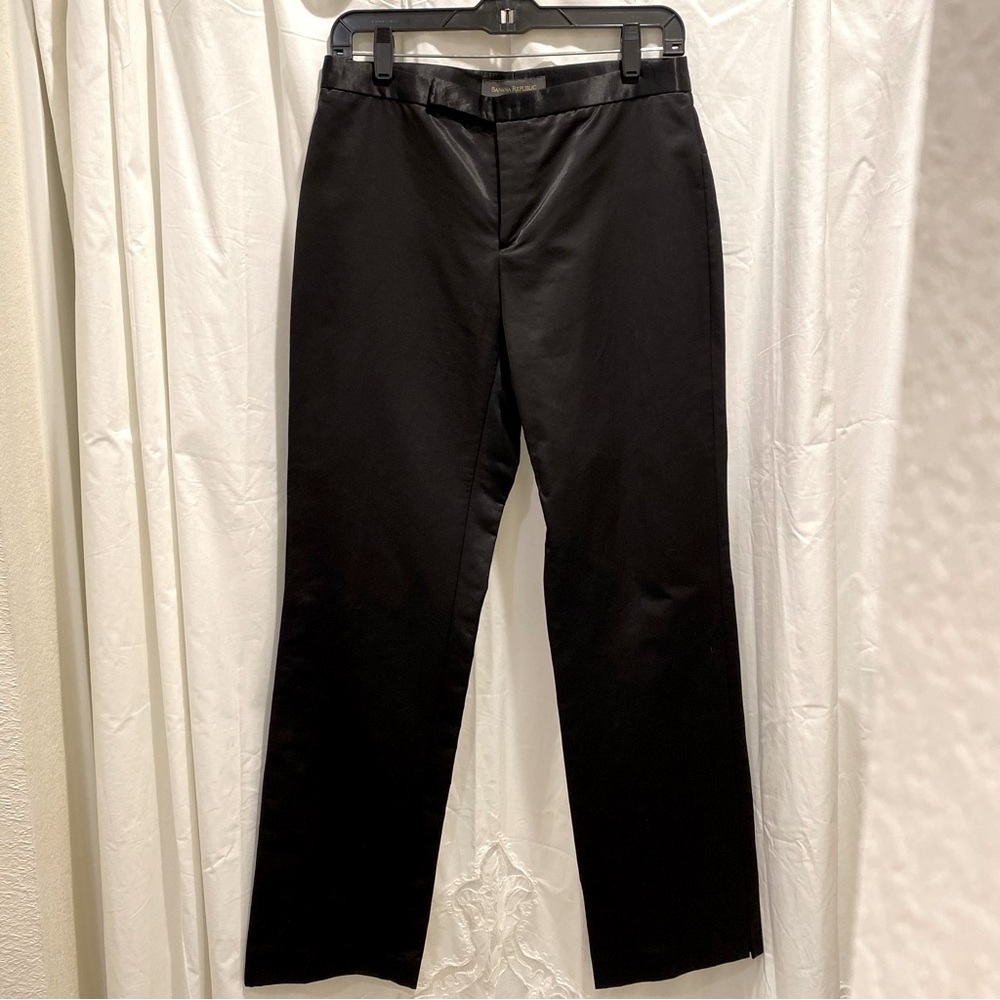Banana Republic Satiny Black Dress Pant Trouser Size 4